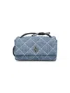 Marc Jacobs The Quilted Dual Chain Denim Mini Shoulder Bag