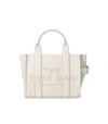 Marc Jacobs The Leather Medium Tote Cotton Handbag In Neutral