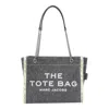 Marc Jacobs The Denim Chain Medium Tote Bag In Black