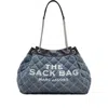 Marc Jacobs The Quilted Denim Chain Sack Bag