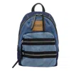 Marc Jacobs The Biker Colorblock Denim Backpack In Blue