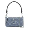 Marc Jacobs Quilted Denim Shoulder Bag With Removable Straps