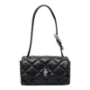 Marc Jacobs The Mini Dual Chain Diamond Quilted Leather Shoulder Bag