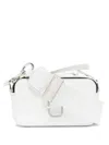 Marc Jacobs Rectangular White Leather Bag With Detachable Strap In White