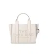 Marc Jacobs The Leather Medium Tote Cotton Handbag In Neutral