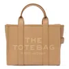 Marc Jacobs The Leather Medium Tote Bag In Beige