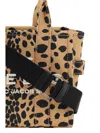 Marc Jacobs Cheetah Canvas The Large Tote Bag In Black