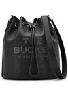 Marc Jacobs The Leather Shoulder Bucket Bag In Black