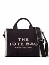 Marc Jacobs Black Canvas The Tote Shopping Bag In Black