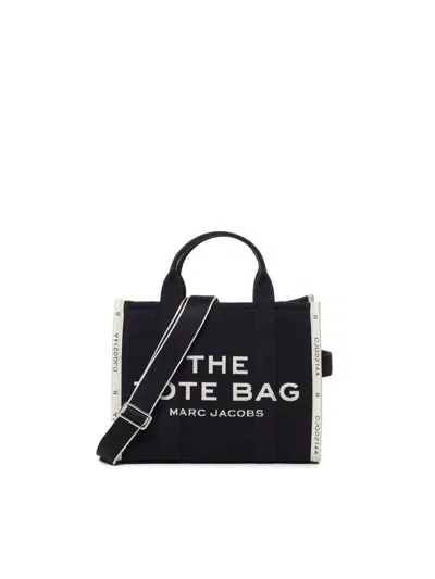 Marc Jacobs The Jacquard Small Tote Bag In Black