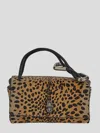 Marc Jacobs Leopard Print Dual Mini Shoulder Bag In Black