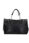 Marc Jacobs 'the Sack Bag' Black Shoulder Bag With Logo Embossed On The Front In Black