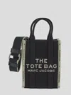 Marc Jacobs The Mini Canvas Tote With Contrasting Strap In Black