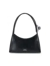 Marc Jacobs The Claw Clip Bag In Brushed Leather In Black