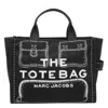 Marc Jacobs The Trompe Loeil Cargo Canvas Medium Tote Bag In Black