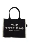Marc Jacobs The Jacquard Small Tote Hand Bag In Black