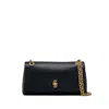 Marc Jacobs The Dual Chain Mini Leather Shoulder Bag In Black