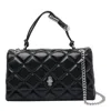 Marc Jacobs Black Leather The Quilted Dual Convertible Handbag In Black