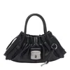 Marc Jacobs The Cristina Small Satchel Leather Cross-body Bag In Black