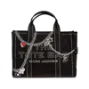 Marc Jacobs The Trompe L Oeil Charm Medium Tote Bag In Black