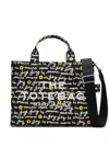 Marc Jacobs The Joy Canvas Medium Tote Bag In Black