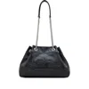 Marc Jacobs The Chain Sack Leather Shoulder Bag In Black