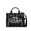 Marc Jacobs The Trompe Loeil Cargo Canvas Medium Tote Bag In Black