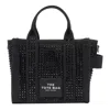 Marc Jacobs The Small Tote In Canvas With Applied Crystals In Black