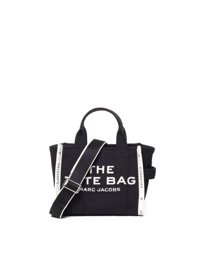 Marc Jacobs The Mini Canvas Tote Bag In Black
