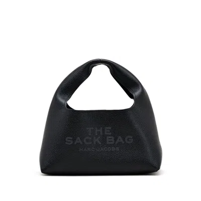 Marc Jacobs The Mini Sack Leather Handbag In Black