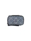 Marc Jacobs Small Crossbody Bag The Snapshot In Quilted Denim In Blue