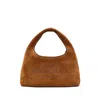 Marc Jacobs The Mini Sack Suede Leather Hobo Bag In Brown