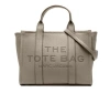 Marc Jacobs The Leather Medium Tote Bag In Gray