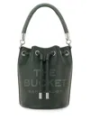 Marc Jacobs Dark Green The Leather Bucket Bag In Green