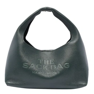 Marc Jacobs The Sack Mini Leather Hobo Bag In Green