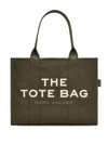 Marc Jacobs The Large Tote Tote In Green Cotton In Green