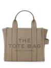 Marc Jacobs The Jacquard Small Tote Camel Handbag In Grey