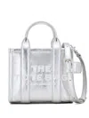 Marc Jacobs The Crossbody Leather Tote Bag In Metallic Silver