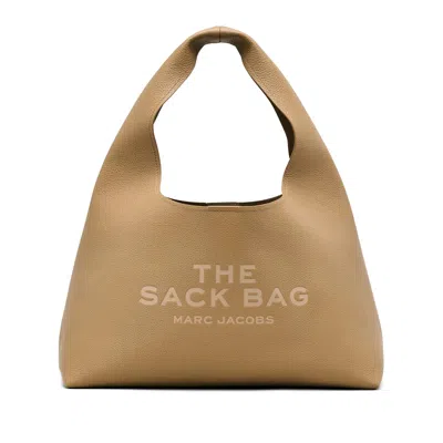 Marc Jacobs Beige Leather The Sack Bag Shopping Bag In Camel