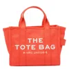 Marc Jacobs Structured Cotton Tote Bag With Zip Closure In Orange