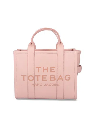 Marc Jacobs The Leather Large Top Handle Bag In Pink