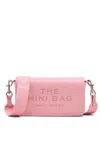Marc Jacobs Mini Crossbody Bag In Grained Leather In Pink