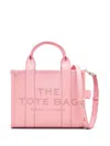 Marc Jacobs The Leather Small Tote Bag Ribbon Pink In Pink