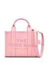 Marc Jacobs The Leather Small Tote Bag Ribbon Pink In Pink