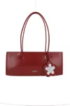 Marc Jacobs The Mirror Satchel Leather Shoulder Bag In Red