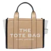 Marc Jacobs Beige The Color Block Small Tote In Sand