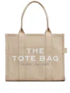 Marc Jacobs The Canvas Medium Tote Logo-plaque Bag In Sand