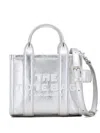 Marc Jacobs The Crossbody Leather Tote Bag In Silver