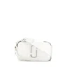 Marc Jacobs Snapshot Logo Shoulder Bag In White