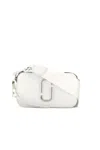 Marc Jacobs Snapshot Logo Shoulder Bag In White